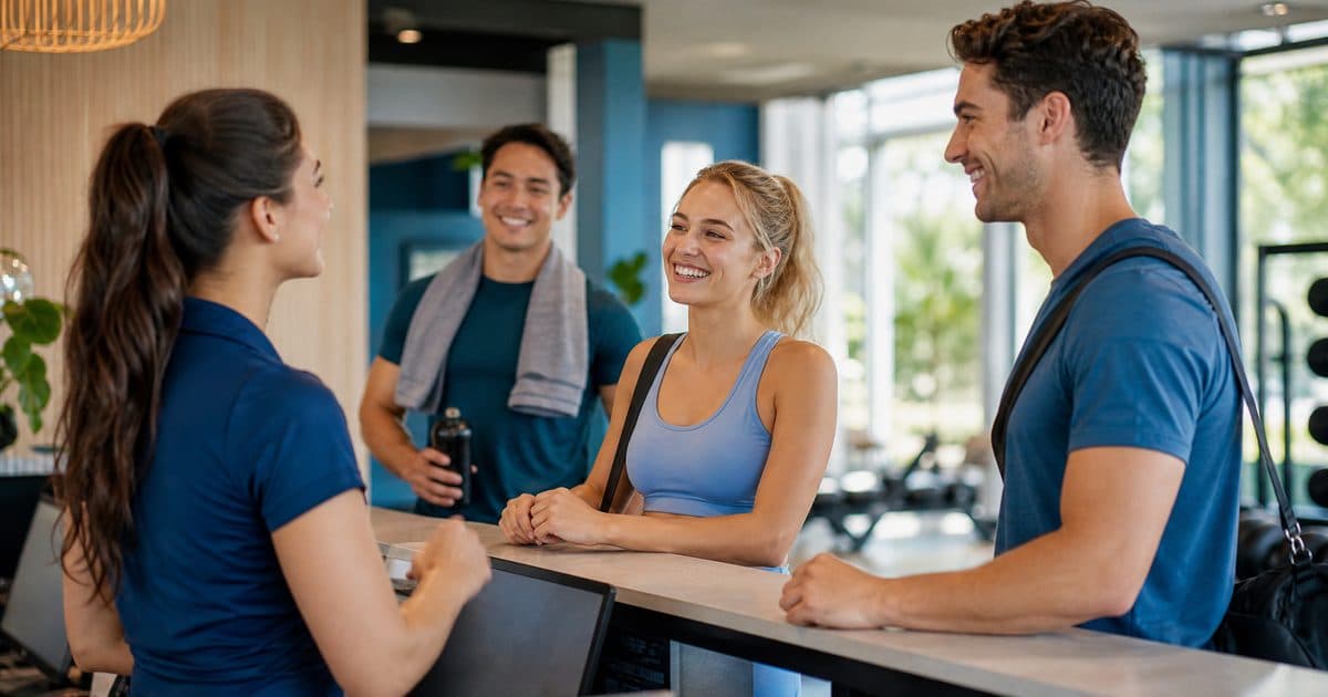 New members signing up and training at a welcoming Australian gym